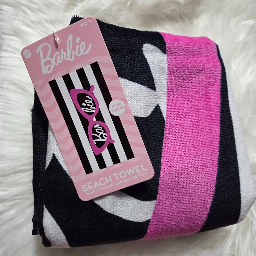 Barbie Design Beach Towel